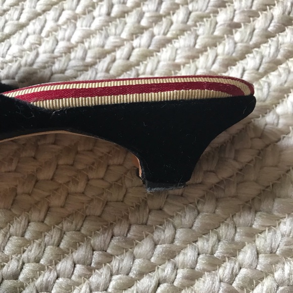 Amy Jo Gladstone Black Velvet Mules Sz 5 - Picture 4 of 10